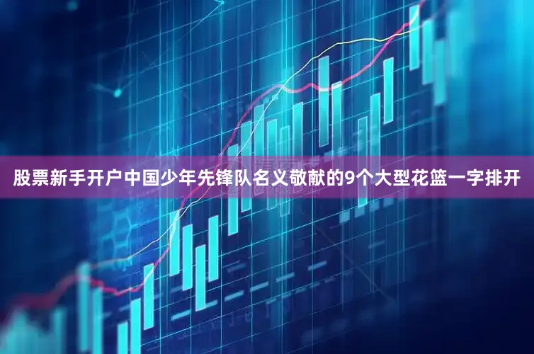 股票新手开户中国少年先锋队名义敬献的9个大型花篮一字排开